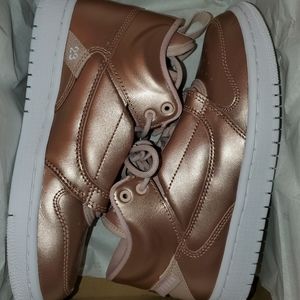 New in box rose gold Jordans